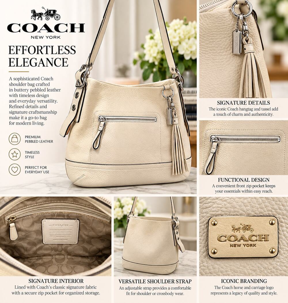 Coach Legacy Slim Duffle Crossbody in Cream White*Vintage 2004 Y2K Bag